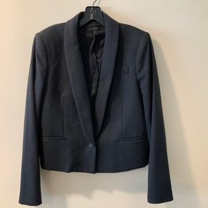 J Crew Short Dark Gray Jacket Size 12